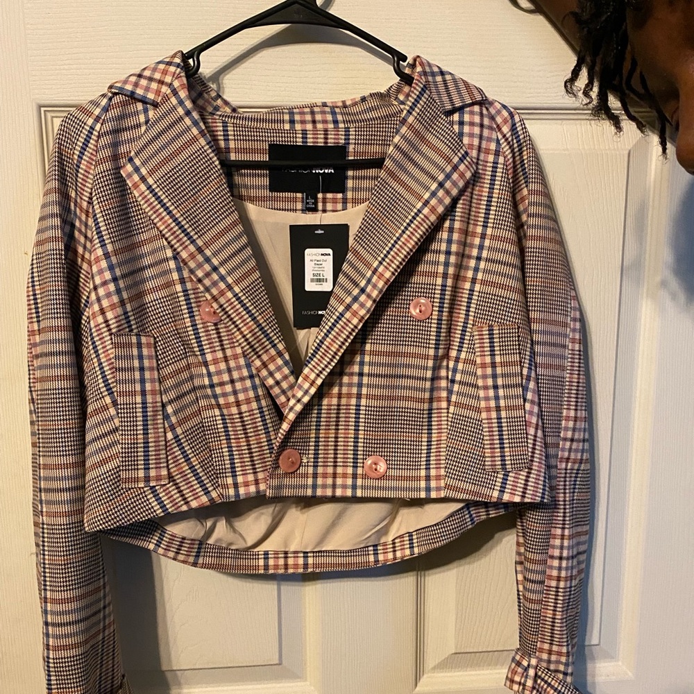 All plaid out Blazer
